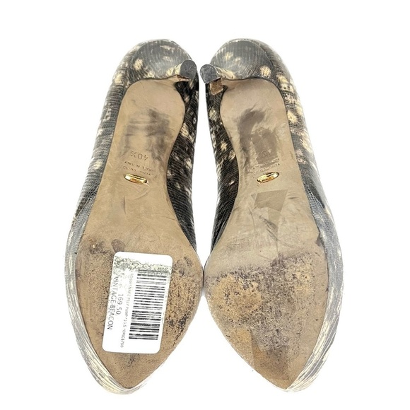 Sergio Rossi Two Tone Water Snake Platform Peep-toe Pumps - Size 40.5 / … - Picture 10 of 13